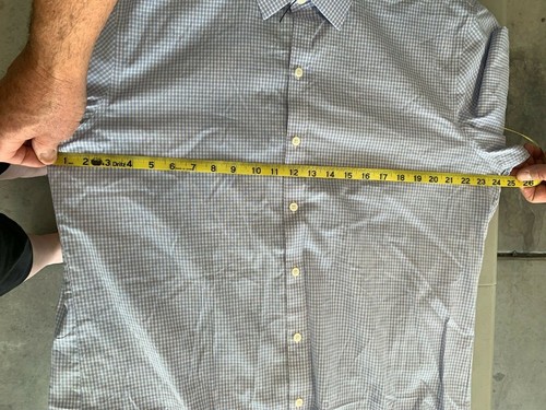 ZACHARY PRELL 100% COTTON Regular Fit Button-Front Shirt, XL - Blue Check - NWD - Picture 5 of 10
