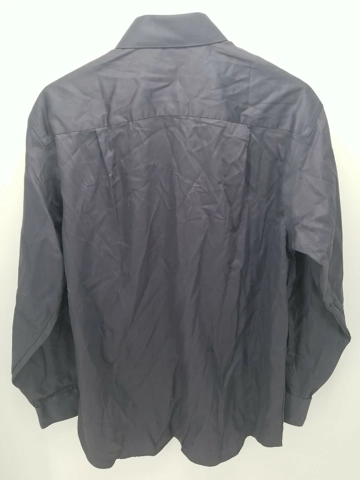 Camisa de Vestir Geoffrey Beene Para Hombres Gris Manga Larga Botón Talla 15.5 Calce Clásico Foto 2 de 4