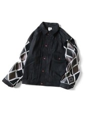  ASK availability First Kapital 11.5oz Black Denim 1st Jacke Hippie Crochet new