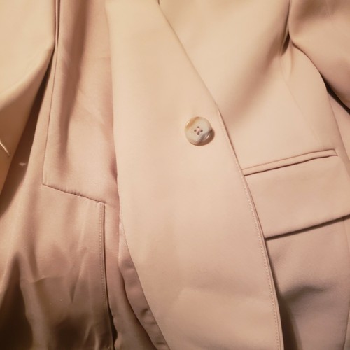 Women's Pink Beige Vince One Button Blazer Size 6 - Picture 8 of 10