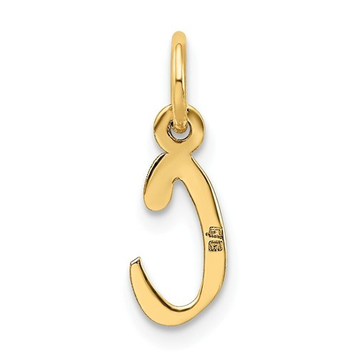 Hombre Mujer 14K Oro Amarillo Inclinado Bloque Inicial C Colgante Para Collar - Imagen 3 de 3