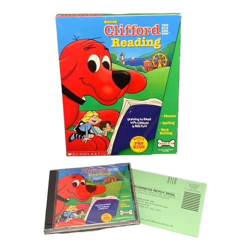 Clifford Big Red Dog Scholastic Reading Learning Adventures PC CD-ROM (2000) - Picture 1 of 4
