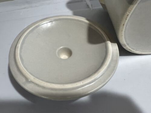 Tarro de galletas Pfaltzgraff Yorktowne bote con tapa asas de 7 1/2" EE. UU. #507Y bonito - Imagen 10 de 11