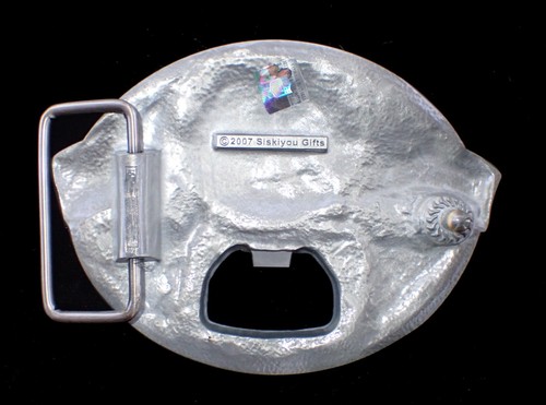 NEW ENGLAND PATRIOTS TAILGATER BELT BUCKLE WITH BOTTLE OPENER SISKIYOU PEWTER - Picture 2 of 2