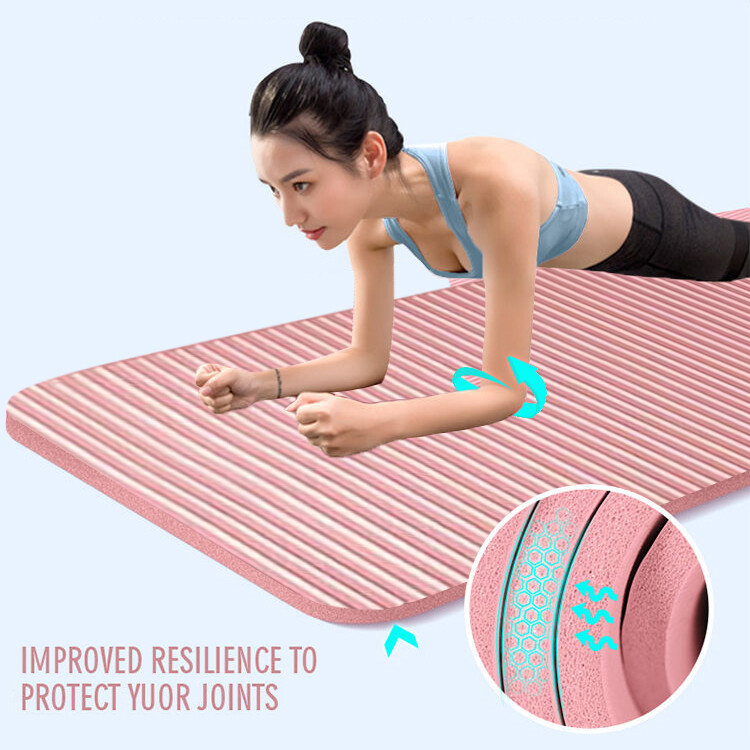 Extra Thick Yoga Mat Non Slip Gym Exercise NBR Mat Workout Fitness Pilates 20mm