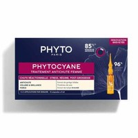 Phyto Phytocyane - Trattamento Anti-Caduta Temporanea Donna, 12 Fiale