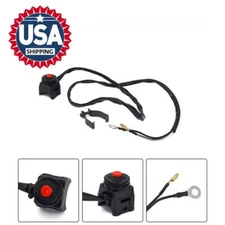 Motorcycle Engine Stop Start Kill Switch Black Button For Kawasaki KX，27010-1161