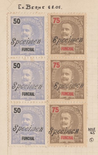 RARE MADEIRA PORTUGAL STAMPS 1905-12 UNIQUE RHODESIA ARCHIVE SPECIMEN PAGE B1C1 - 第 2/17 張圖片