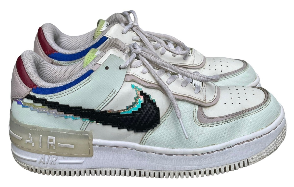 Nike Air Force 1 Shadow SE Pixel Swoosh Barely Green White