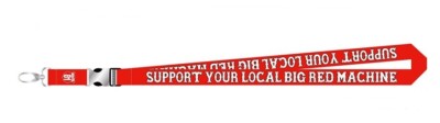 Hells Angels, Support your local Big Red Machine Schlüsselband NEU red & white 