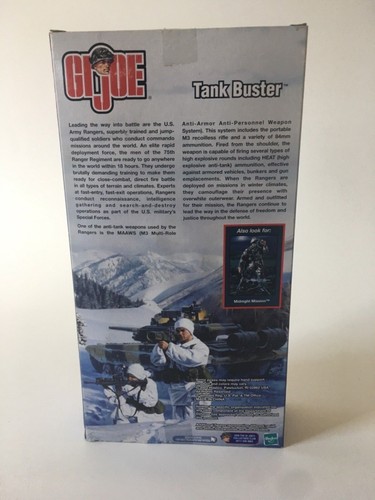 GI Joe Hasbro 1:6 Scale U.S. ARMY RANGERS COLLECTION TANK BUSTER 75TH RANGER RGT - Picture 2 of 8
