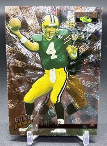 Scheda Classic Pro Line Brett Favre 1995 GAME BREAKERS FOIL #GB9 - Foto 1 di 2