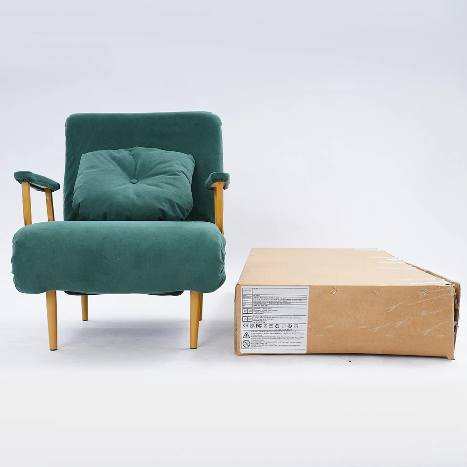 Sofá Cama Convertible Plegable Brazo Silla Dormitorio Ocio Reclinable Salón Sofá Nuevo Foto 2 de 4