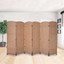 ?6 panels bamboo room divider screen folding privacy screens living room bedroom