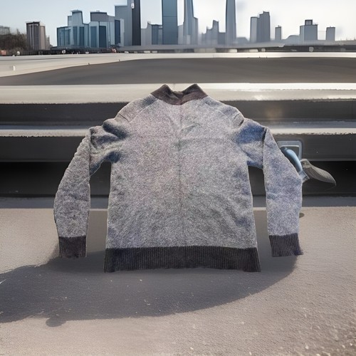 Neiman Marcus 100% Cashmere Made In Scotland Blue Sweater Size Small - Picture 4 of 8