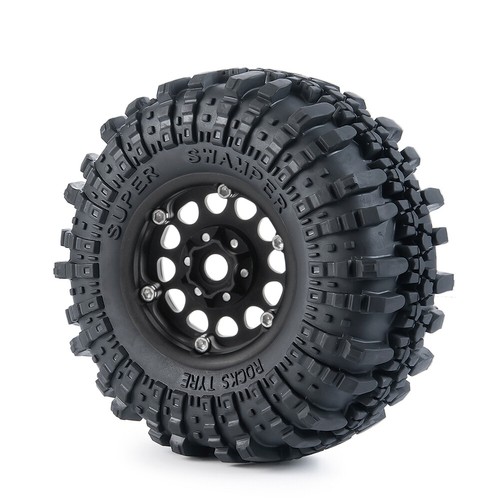 Llantas de llanta Beadlock RC de 1.9 pulgadas Juego para 1:10 RC Axial SCX10 II 90046 TRX4 - Imagen 13 de 13