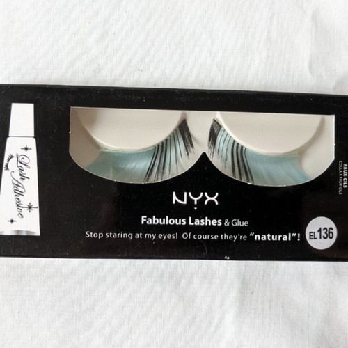 3pc NYX Kawaii Pastel Blue Pink Hot Pink Purple Flare False Lashes - Picture 3 of 5