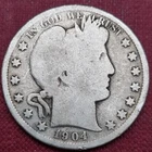1904 S Barber Half Dollar 50c Circulated #60217