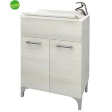 MOBILE LAVATOIO SAVINI DUE DUE ANTE ROVERE BIANCO 60 CM