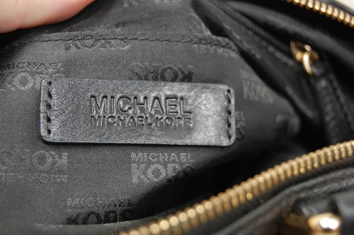 Vintage Michael Kors Black Leather Handbag Used Great Condition - Picture 10 of 11