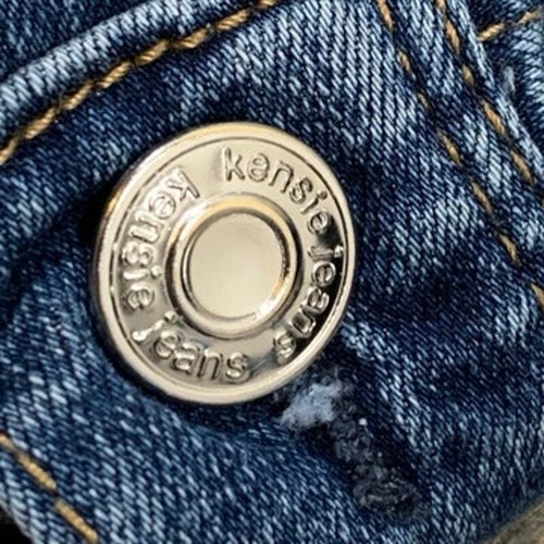 Kensie Jeans Women Denim Jacket Sz M VintageLuxe Stretch Americana Classic - Picture 5 of 9