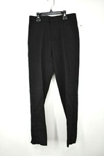 Calvin Klein Boys Black Husky Modern Fit Flat Front Tailored Leg Pants  10