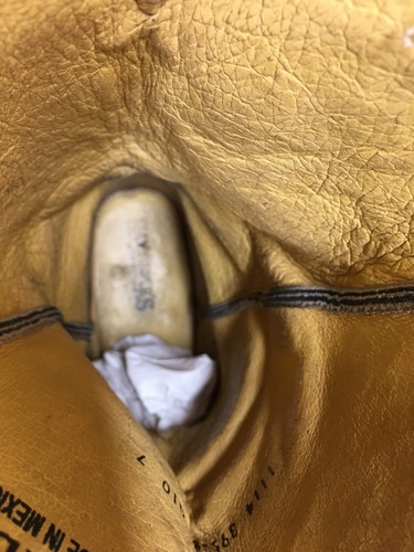 VTG MENS CAVENDER'S SQUARE TOE COWBOY EXOTIC PRINT BROWN SIZE 8.5 D - Picture 10 of 10