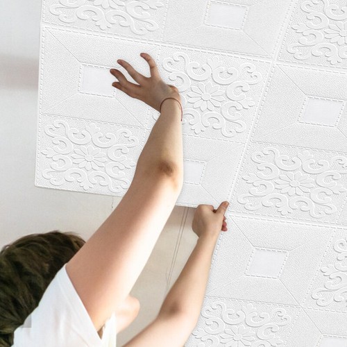 3D Foam Tile Brick Wall Sticker Self-adhesive Panel Wallpaper Waterproof Ceiling - Picture 44 of 48
