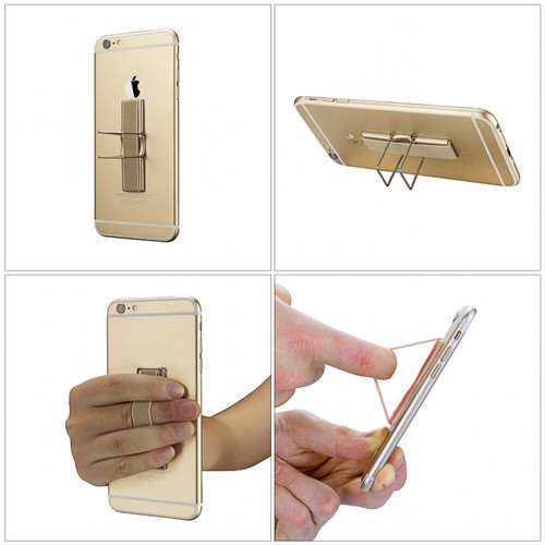 4pcs Phone Grip Holders Elastic Strap Non-slip for Cell Phones Random Colors - Zdjęcie 4 z 12