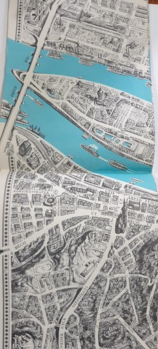 Vintage Touristic Artistic Illustrated Budapest (Hungary) City Map 1968 - Bild 3 von 17