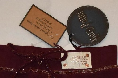 PRIMARK HARRY POTTER PJ Bottoms Gryffindor HOGWARTS Burgundy Waffle Size 4 to 16 - Picture 3 of 3