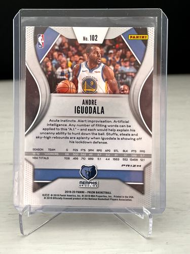 2019-20 Panini Prizm #102 - Andre Iguodala - Red Prizm - Picture 2 of 2