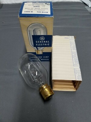 NOS  GE DRS Med PF Base Down PH 1M T20 MP 120v 1000 Watt Projector Lamp 