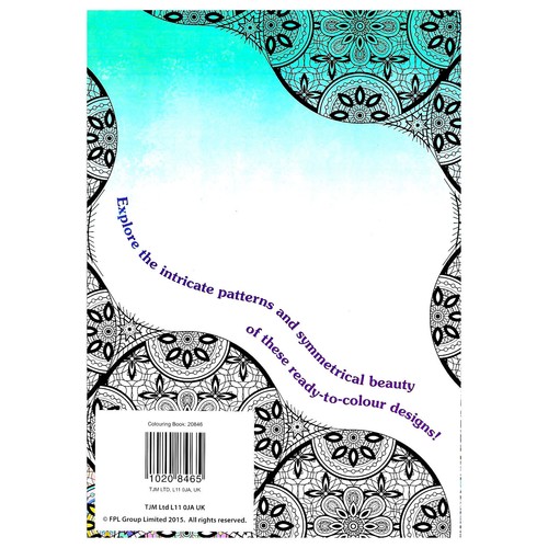 NEW Art Therapy Geometric Adults colouring book Creative Anti Stress Mandalas - Imagen 2 de 2
