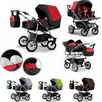Big Sale Twin Baby Pram 3in1 Pushchair Double Buggy Twins + Car Seats 21 Colours Big Sale Twin Baby Pram 3in1 Pushchair Double Buggy Twins + Car Seats 21 Colours