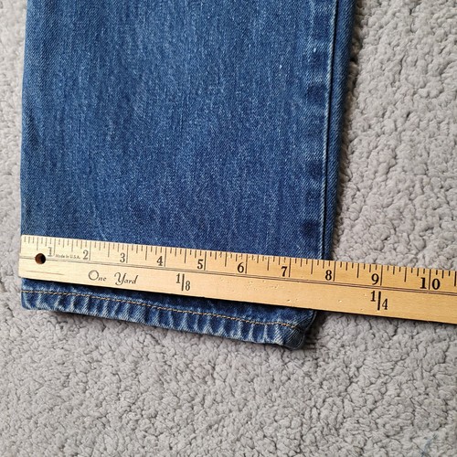 Jeans Levi's 501 para hombre 32x28 azul ajuste original botón mosca casi vintage 2007  - Imagen 13 de 14