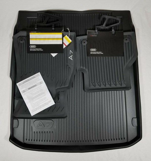 OEM AUDI A7 2019+ RUBBER ALL WEATHER FLOOR MAT SET 4K8061221041