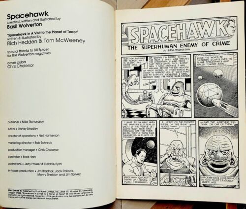 Spacehawk #3 FN+ (Dark Horse 1990) del legendario creador Basil Wolverton - Imagen 3 de 6