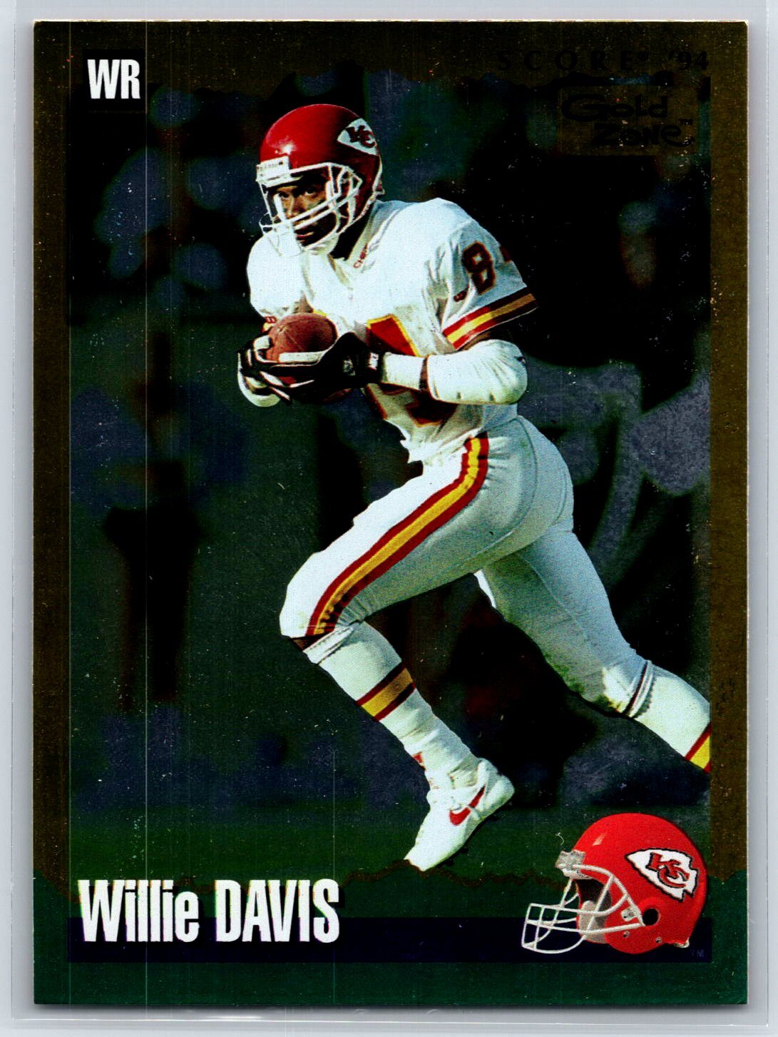 1994 Score Willie Davis Gold Zone Parallel Kansas City Chiefs #173