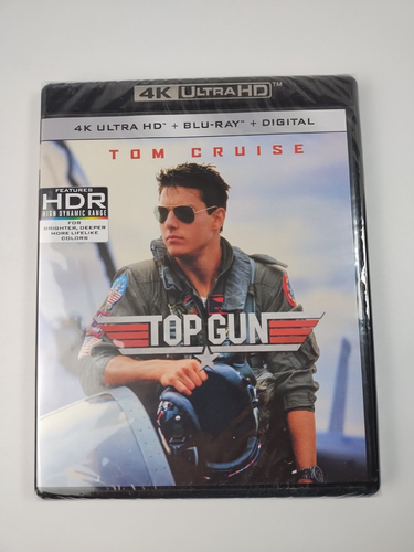 Top Gun (4K Ultra HD Blu-ray, Blu-Ray, 2020) w/ Slipcover, Sealed - Picture 3 of 10