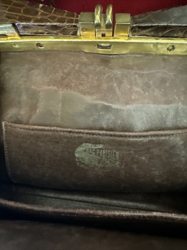 Vintage Brown Alligator Purse - Picture 10 of 24