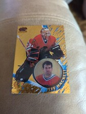 1997-98 Pacific Invincible Chicago Blackhawks Hockey Card #30 Jeff Hackett