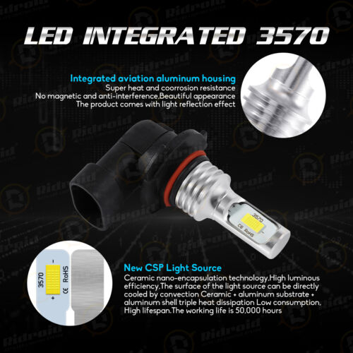 8000K LED Headlights lights Bulbs for Chevy Silverado 1500 2500HD 3500 1999-2006 - Picture 7 of 12