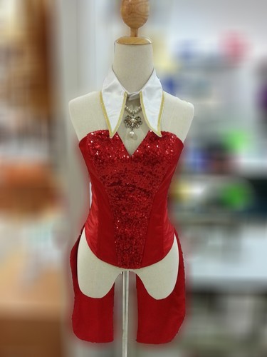 Da NeeNa M591 Little Bunny with Tail Showgirl Vegas Leotard Bodysuit XS -XL - Picture 2 of 6