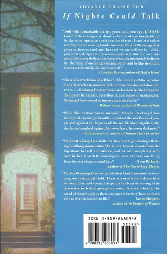 If Nights Could Talk by Marsha Recknagel(2001, Hardcover)First Edition Brand New - Imagen 2 de 2