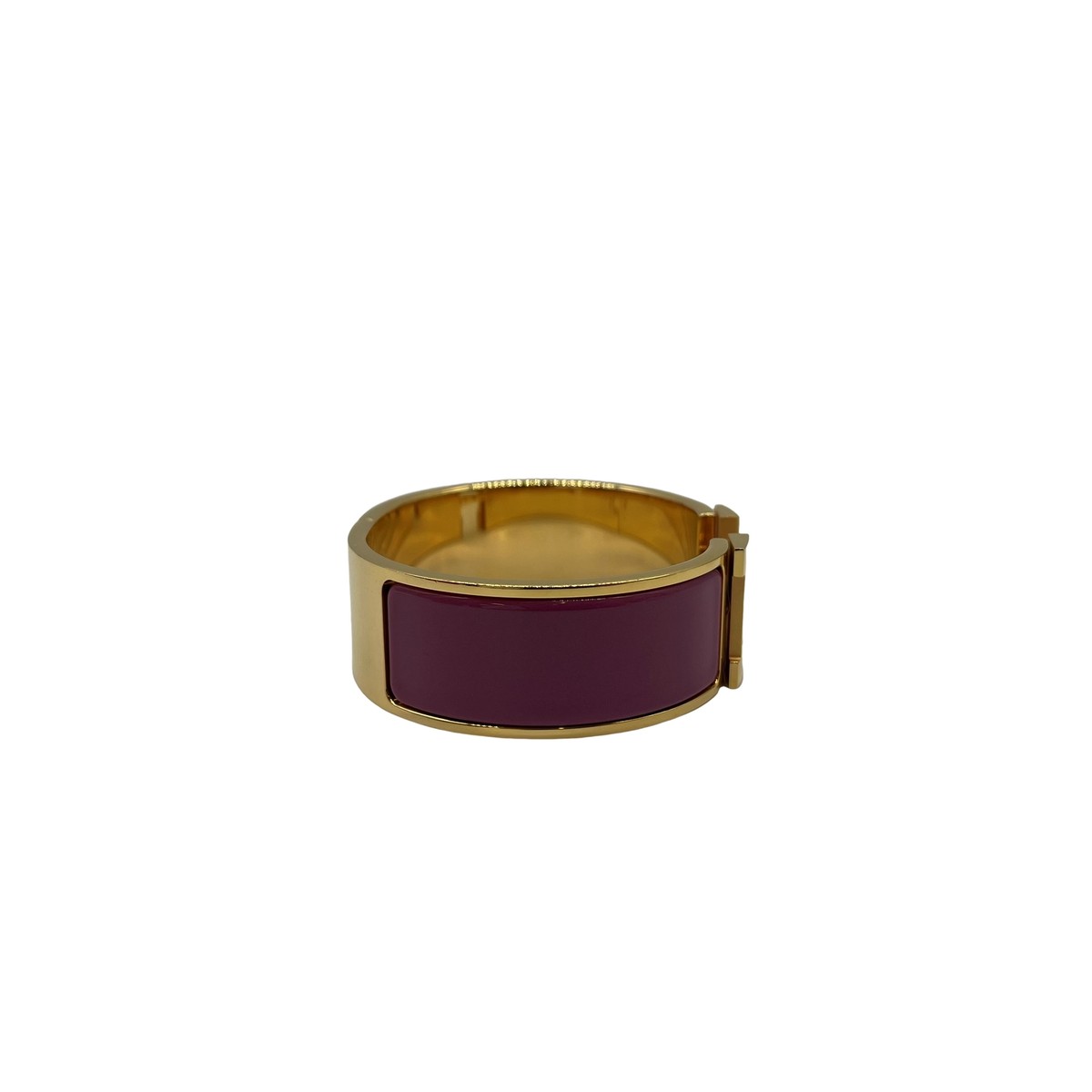 Authentic HERMES Clic Clac GM Rose Purple Bracelet ST1127 Authentic HERMES Clic Clac GM Rose Purple Bracelet ST1127