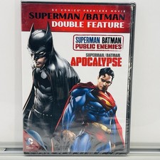 Superman/Batman: Public Enemies/Apocalypse (Double Feature, DVD, 2012) New