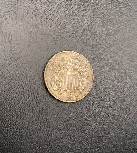 1867 Two Cent 2c Philadelphia Mint - Picture 4 of 6