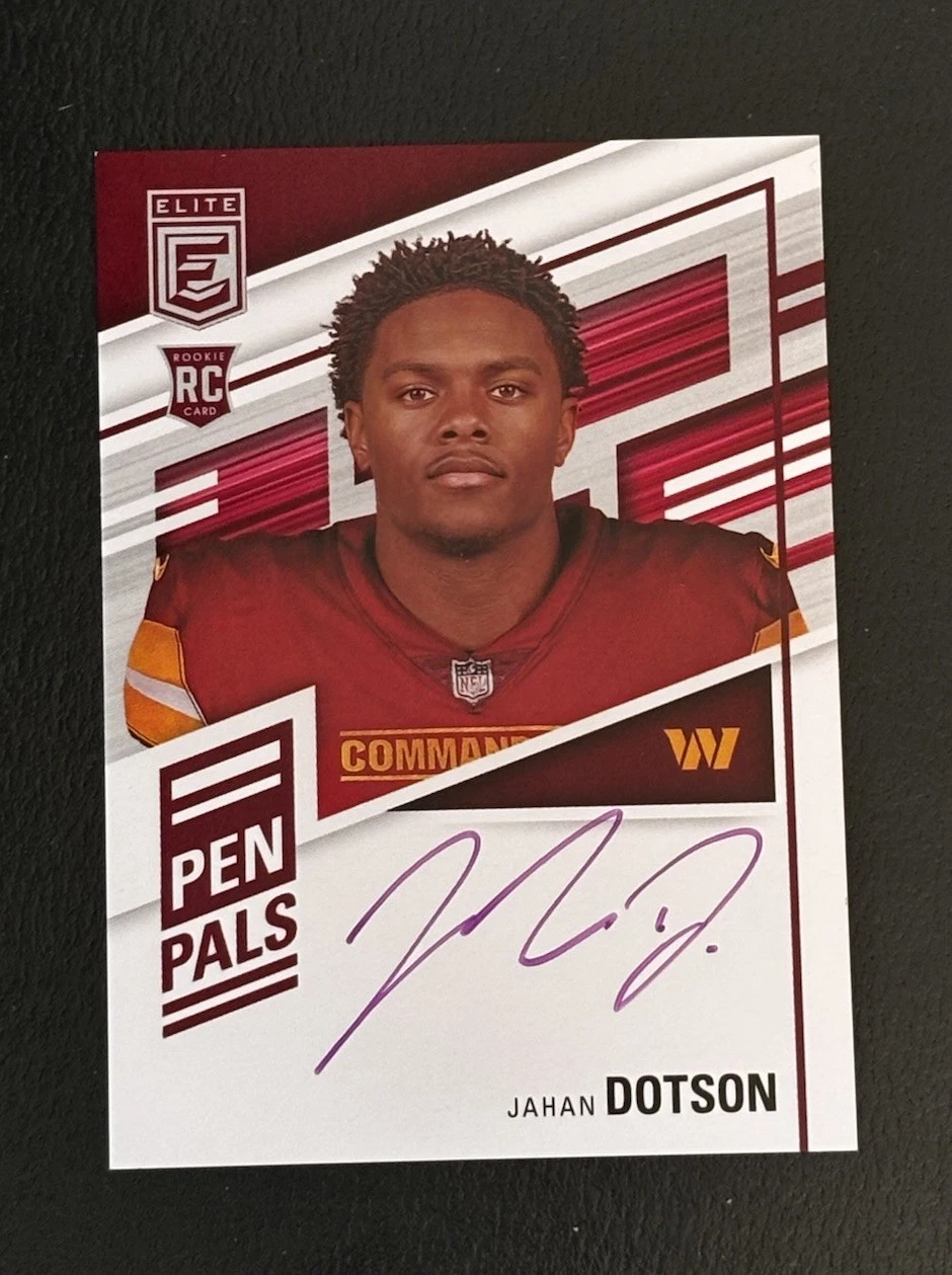 Jahan Dotson Panini Donruss Elite Pen Pals Autographs #PPJD Blue Ink