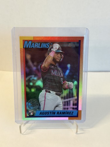 2025 Topps Update Agustin Ramirez 35th Anniversary Rainbow Foil RC - Picture 1 of 2